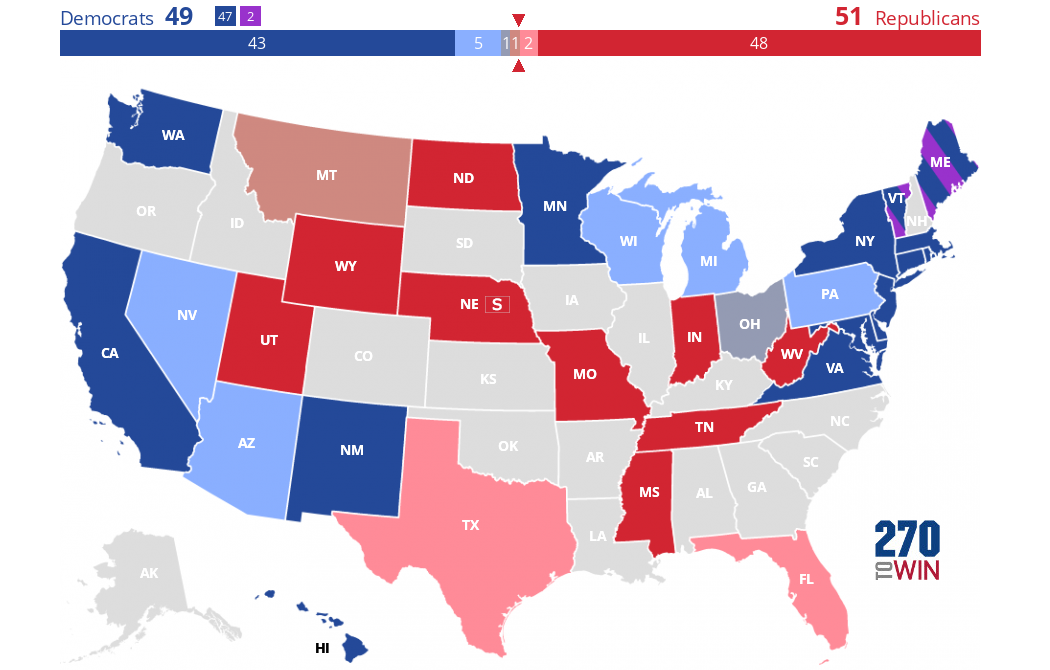 2024 Senate Election Interactive Map - 270toWin